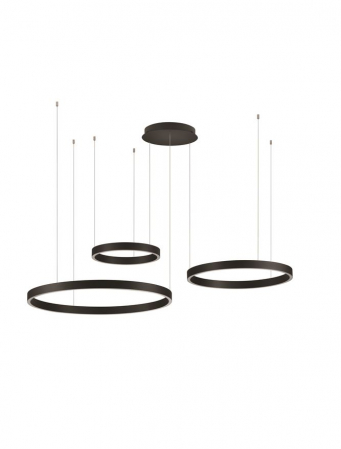 Lustra Nova Luce ELOW EN 9345652 LED 181W 3000K 8891lm Sandy Black Aluminium & Silicone  Triac Dimmable IP20 [1]