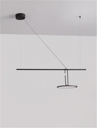 Lustra Nova Luce GEA 9501209 LED 22W 3000K 2600lm Black Steel, Aluminium & Acrylic   IP20 [7]