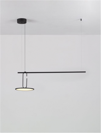 Lustra Nova Luce GEA 9501209 LED 22W 3000K 2600lm Black Steel, Aluminium & Acrylic   IP20 [6]