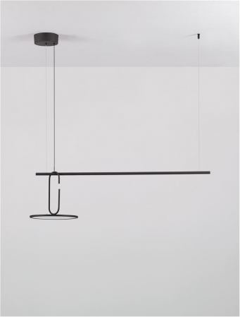 Lustra Nova Luce GEA 9501209 LED 22W 3000K 2600lm Black Steel, Aluminium & Acrylic   IP20 [3]