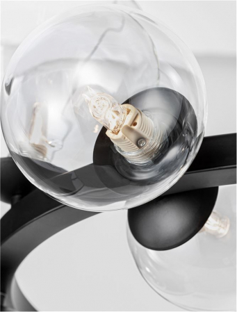 Lustra Nova Luce ODILLIA G9 11x5W   Matt Black Metal & Glass IP20 [8]