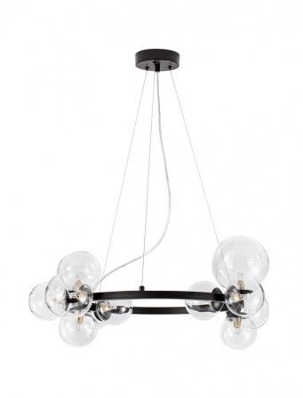 Lustre - Lustra Nova Luce ODILLIA G9 11x5W   Matt Black Metal & Glass IP20
