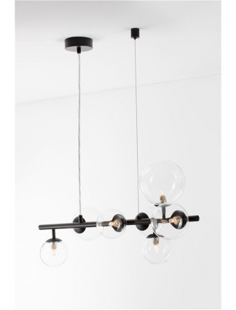 Lustra Nova Luce ODILLIA G9 7x5W   Matt Black Metal & Glass IP20 [4]