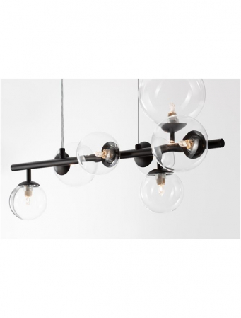 Lustra Nova Luce ODILLIA G9 7x5W   Matt Black Metal & Glass IP20 [5]