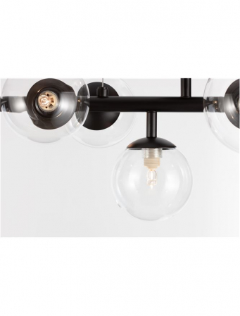 Lustra Nova Luce ODILLIA G9 7x5W   Matt Black Metal & Glass IP20 [10]