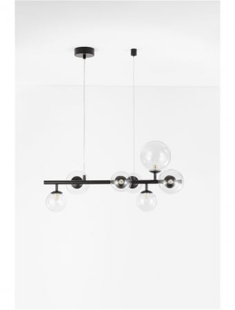 Lustra Nova Luce ODILLIA G9 7x5W   Matt Black Metal & Glass IP20 [2]