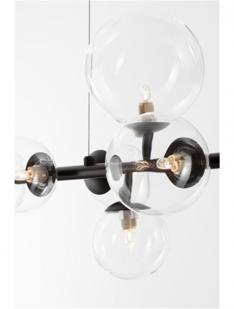Lustra Nova Luce ODILLIA G9 7x5W   Matt Black Metal & Glass IP20 [6]