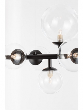 Lustra Nova Luce ODILLIA G9 7x5W   Matt Black Metal & Glass IP20 [7]