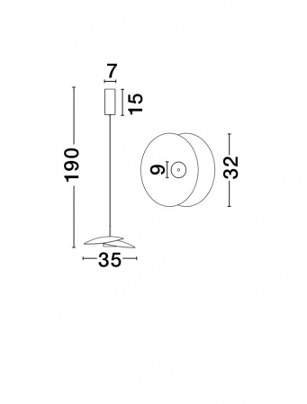 Lustra Nova Luce OLEA 9580694 Triac Dimmable Sandy White Aluminium LED 16W 537lm 3000K IP20 [5]