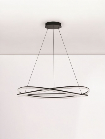 Lustra Nova Luce OPEHLIA 9186935 LED 68W 3000K 5637lm Sandy Black Aluminium   IP20 [3]