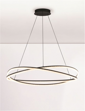 Lustra Nova Luce OPEHLIA 9186935 LED 68W 3000K 5637lm Sandy Black Aluminium   IP20 [5]
