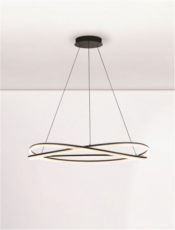 Lustra Nova Luce OPEHLIA 9186935 LED 68W 3000K 5637lm Sandy Black Aluminium   IP20 [4]