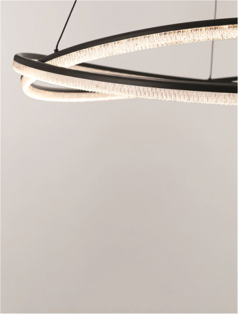 Lustra Nova Luce OPEHLIA 9186935 LED 68W 3000K 5637lm Sandy Black Aluminium   IP20 [7]