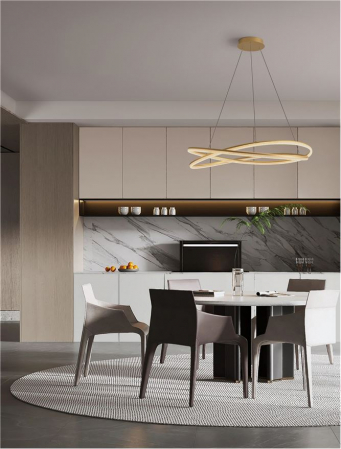 Lustre - Lustra Nova Luce OPEHLIA 9186936 LED 68W 3000K 5637lm Brass Gold Aluminium   IP20