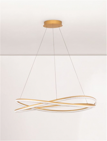 Lustra Nova Luce OPEHLIA 9186936 LED 68W 3000K 5637lm Brass Gold Aluminium   IP20 [3]