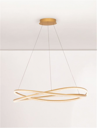 Lustra Nova Luce OPEHLIA 9186936 LED 68W 3000K 5637lm Brass Gold Aluminium   IP20 [5]