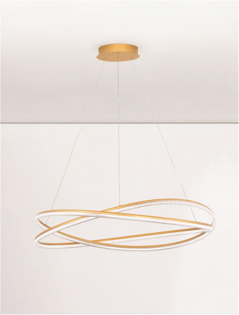 Lustra Nova Luce OPEHLIA 9186936 LED 68W 3000K 5637lm Brass Gold Aluminium   IP20 [4]