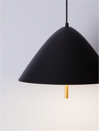 Lustra Nova Luce OROS 9695288 Sandy Black Metal & Acrylic LED 17W 917lm 3000K IP20 [4]