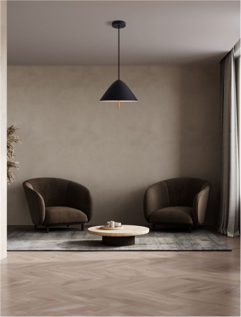 Lustra Nova Luce OROS 9695288 Sandy Black Metal & Acrylic LED 17W 917lm 3000K IP20 [1]