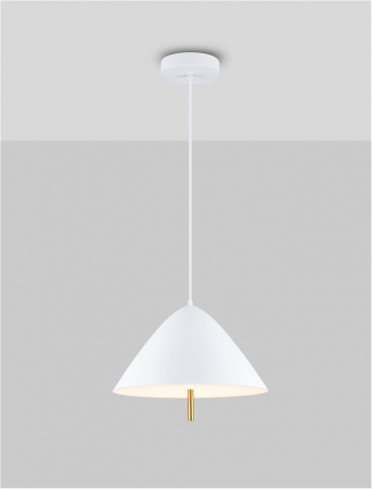 Lustra Nova Luce OROS 9695289 Sandy White Metal & Acrylic LED 17W 917lm 3000K IP20 [3]