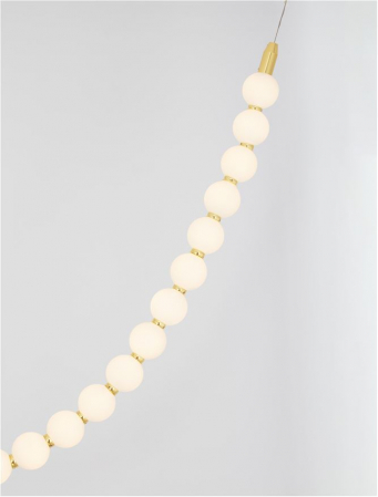Lustra Nova Luce PERLA 9186955 LED 48W 3000K 4031lm Gold Metal & Opal Glass  IP20 [4]