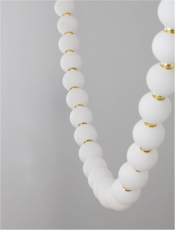 Lustra Nova Luce PERLA 9186956 LED 69W 3000K 5524lm Gold Metal & Opal Glass  IP20 [4]