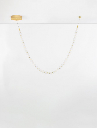 Lustra Nova Luce PERLA 9186956 LED 69W 3000K 5524lm Gold Metal & Opal Glass  IP20 [2]