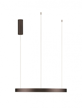 Lustra Nova Luce PERRINE 9345648 LED 40W 3000K 3326lm Brushed BroW n Coffee Aluminium & Silicone  Triac Dimmable IP20 [2]