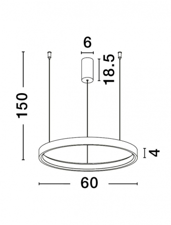 Lustra Nova Luce PERRINE 9345648 LED 40W 3000K 3326lm Brushed BroW n Coffee Aluminium & Silicone  Triac Dimmable IP20 [6]