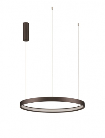 Lustra Nova Luce PERRINE 9345648 LED 40W 3000K 3326lm Brushed BroW n Coffee Aluminium & Silicone  Triac Dimmable IP20 [1]