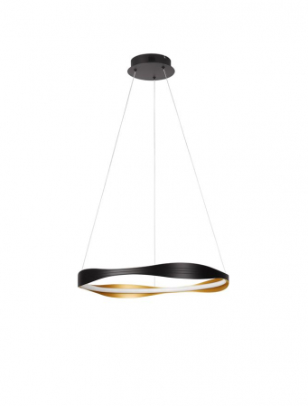 Lustra Nova Luce PLATINUM 9030642 LED 32W 2700K-5000K 1192lm Sandy Black & Gold Aluminium & Acrylic  Dimmable With remote control IP20 [1]