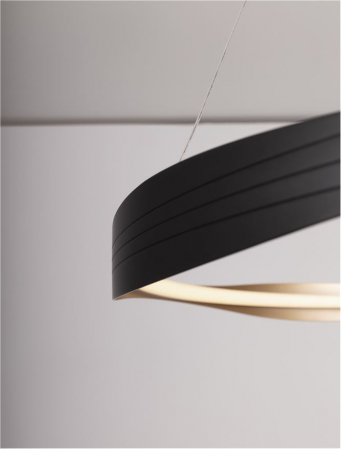 Lustra Nova Luce PLATINUM 9030643 LED 40W 2700K-5000K 1472lm Sandy Black & Gold Aluminium & Acrylic  Dimmable With remote control IP20 [3]
