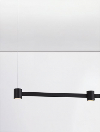 Lustra Nova Luce PUIZE 9002050 LED 21W 3000K 1665lm Sandy Black Aluminium  IP20 [7]