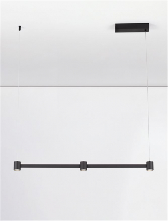 Lustra Nova Luce PUIZE 9002050 LED 21W 3000K 1665lm Sandy Black Aluminium  IP20 [5]