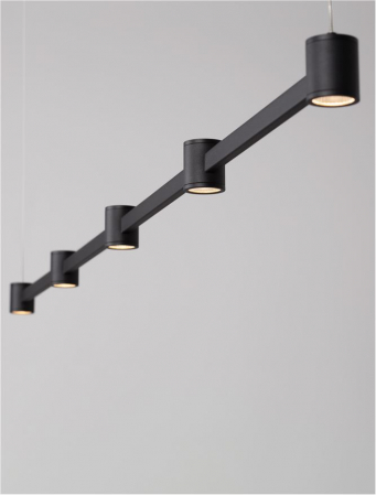 Lustra Nova Luce PUIZE 9002052 LED 30W 3000K 2755lm Sandy Black Aluminium  IP20 [8]