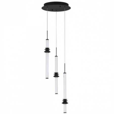 Lustre - Lustra Nova Luce STALACTITE 9236406 Triac Dimmable Sandy Black Aluminium, Acrylic & Ceramic LED 18W 1346lm 3000K IP20