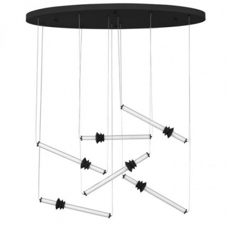ILUMINAT - Lustra Nova Luce STALACTITE 9236409 Triac Dimmable Sandy Black Aluminium, Acrylic & Ceramic LED 36W 2811lm 3000K IP20