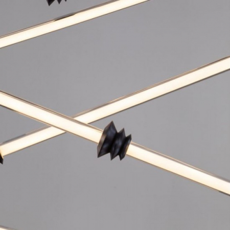 Lustra Nova Luce STALACTITE 9236408 Triac Dimmable Sandy Black Aluminium, Acrylic & Ceramic LED 79W 6467lm 3000K IP20 [2]