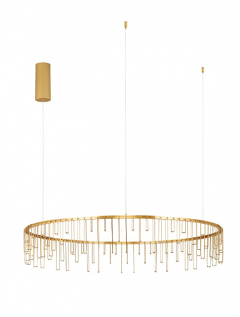 Moderne - Lustra Nova Luce STELLAR 9186978 LED 36W 3000K 3115lm Matt Brass Gold Copper Triac Dimmable IP20