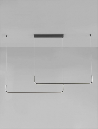 Lustra Nova Luce STRITA 9006088 LED 40W 3000K 2857lm Sandy Black Aluminium Triac Dimmable IP20 [2]