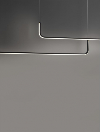 Lustra Nova Luce STRITA 9006088 LED 40W 3000K 2857lm Sandy Black Aluminium Triac Dimmable IP20 [5]