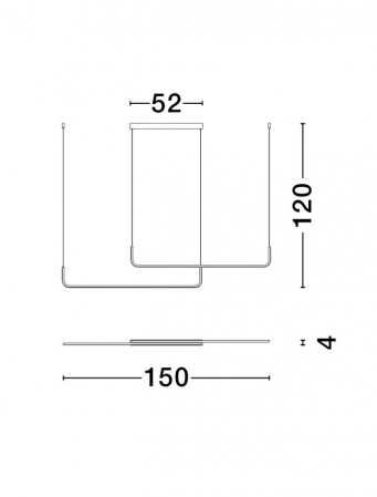 Lustra Nova Luce STRITA 9006089 LED 40W 3000K 2857lm Brush Gold Aluminium  Triac Dimmable IP20 [6]