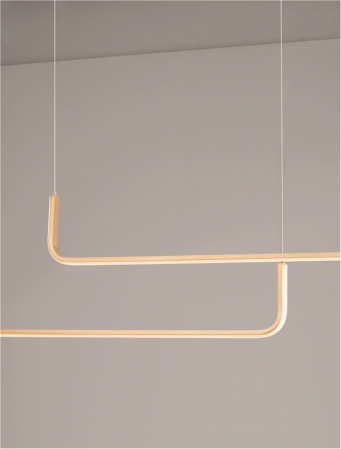 Lustra Nova Luce STRITA 9006089 LED 40W 3000K 2857lm Brush Gold Aluminium  Triac Dimmable IP20 [4]