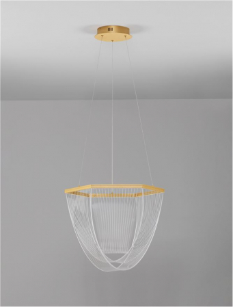 Lustra Nova Luce VALENTIN 9030636 LED 35W 3000K 2995lm Brass Gold Aluminium &Acrylic  Triac Dimmable IP20 [3]