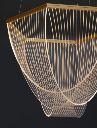 Lustra Nova Luce VALENTIN 9030636 LED 35W 3000K 2995lm Brass Gold Aluminium &Acrylic  Triac Dimmable IP20 [5]