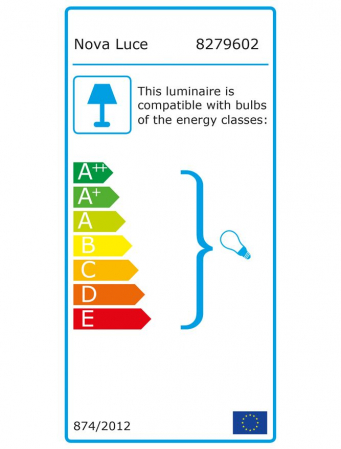 Lustra Nova Luce VITTON E14 3x5W   Brass Metal White Glossy Glass Brass Fabric Cable IP20 [4]