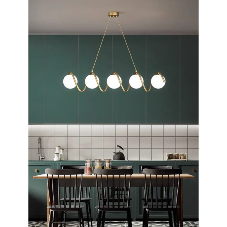 ILUMINAT - Lustra OEM LED E27 Metal+Acril Gold  900 x 1000 x150mm