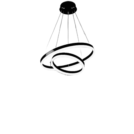 ILUMINAT - Lustra OEM LED integrat 100W 5000lm CCT (3000K+4000K+6500K) Metal+Acril Black  500 x 500 x1000mm