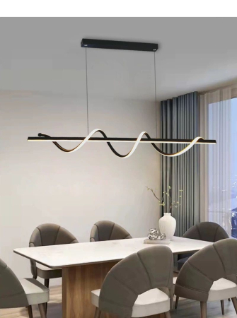 Lustra OEM LED integrat 106W CCT (3000K+4000K+6500K) Metal+Acril 1000×290×H1000mm [1]