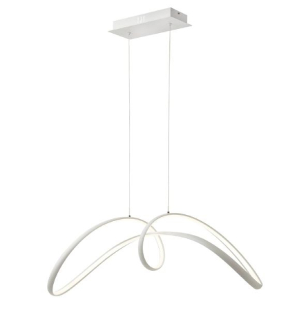 ILUMINAT - Lustra OEM LED integrat 108W 5000lm CCT (3000K+4000K+6500K) Metal+Acril White  930 X 360 X 1200mm